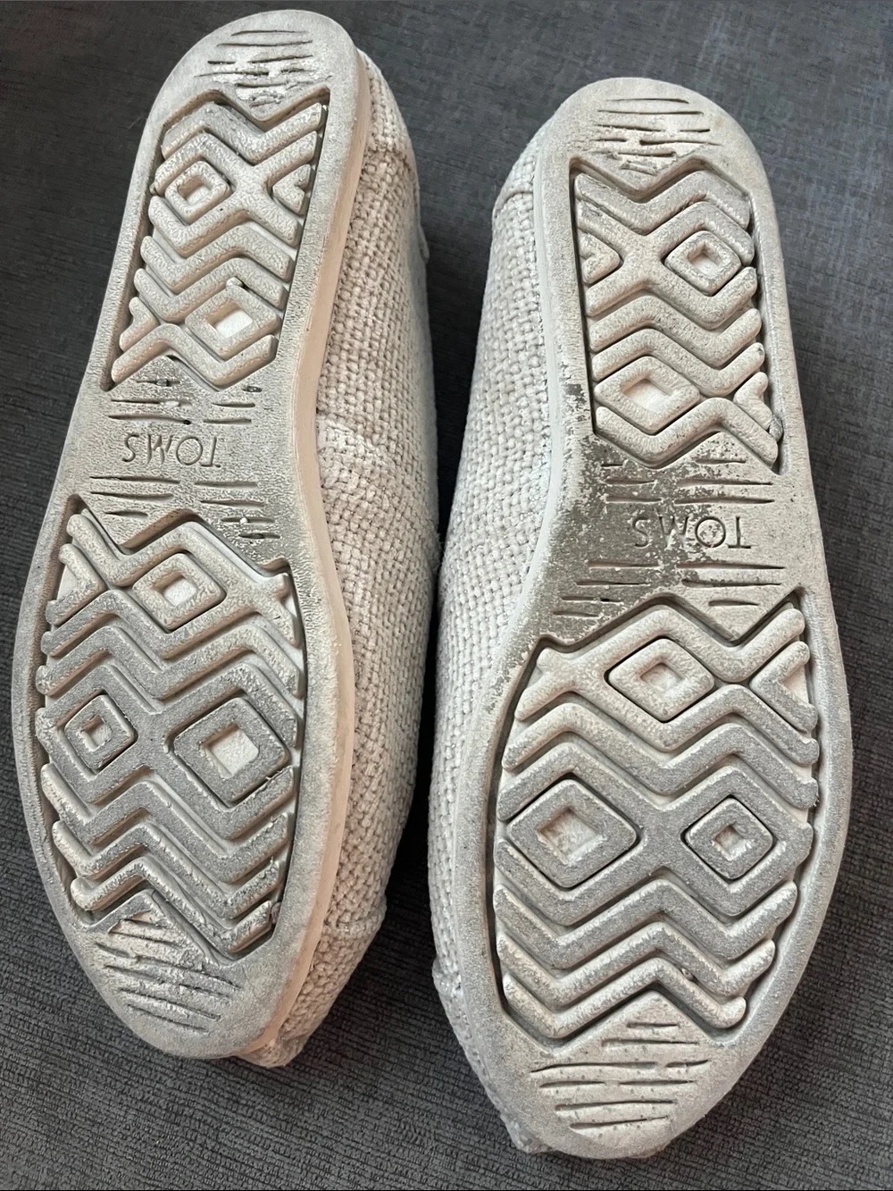 Toms Alpargara Women's Slip-On Flats Loafers in Light Beige Size 7 excellent